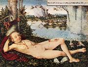CRANACH, Lucas the Elder Nymph of the Spring Spain oil painting artist